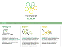 Tablet Screenshot of molecularspace.org